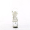 Pleaser ESTEEM-708 Transparent Silver Chrome Sale Women