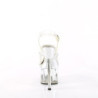 Pleaser ESTEEM-708 Transparent Silver Chrome Sale Women