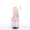 Pleaser STARDUST-708 Rose Chrome High Heeled Pole Shoes