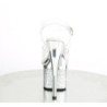 Pleaser ESTEEM-708CHLG Silver Chrome Platform High Heels