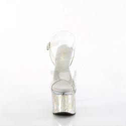 Pleaser STARDUST-708 Gold Chrome High Heeled Pole Shoes