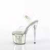 Pleaser STARDUST-708 Gold Chrome High Heeled Pole Shoes