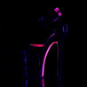Pleaser XTREME-875TT Neon Exotic Pole Dance High Heels