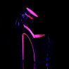 Pleaser XTREME-875TT Neon Exotic Pole Dance High Heels