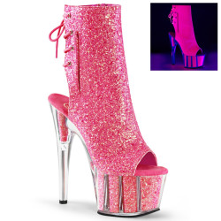 Pleaser ADORE-1018G Neon Pink Glitter Sale Women