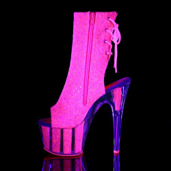 Pleaser ADORE-1018G Neon Pink Glitter Sale Women