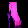 Pleaser ADORE-1018G Neon Pink Glitter Sale Women