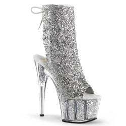 Pleaser ADORE-1018G Silver Glitter Sale Women