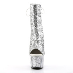 Pleaser ADORE-1018G Silver Glitter Sale Women