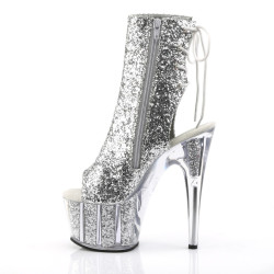 Pleaser ADORE-1018G Silver Glitter Sale Women