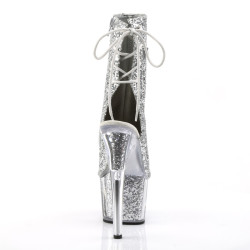 Pleaser ADORE-1018G Silver Glitter Sale Women