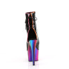 Pleaser ADORE-1018RC-02 Black Patent Rainbow Chrome