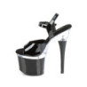 Pleaser ESTEEM-709 Black Platform High Heels Shoes Women