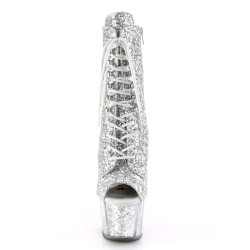 Pleaser ADORE-1021G Silver Glitter Gliteer Sale Women