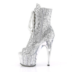 Pleaser ADORE-1021G Silver Glitter Gliteer Sale Women