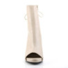 Pleaser Pink Label EVE-102 Cream Vegan Leather Sale