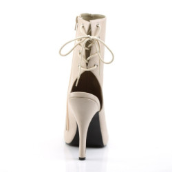 Pleaser Pink Label EVE-102 Cream Vegan Leather Sale