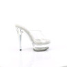 Pleaser EXCITE-601 Transparent High Heeled Mules