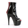 Pleaser ADORE-1025 Black-Red Patent Sale Women