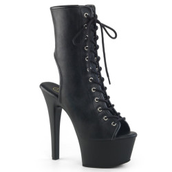 Pleaser ASPIRE-1016 Black Vegan Leather Sale Women