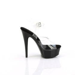 Pleaser EXCITE-608 Transparent Black Sale Women