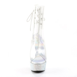 Pleaser BEJEWELED-1018DM-6 Transparent Silver Strass