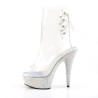 Pleaser BEJEWELED-1018DM-6 Transparent Silver Strass