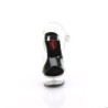 Pleaser EXCITE-608 Black High Heeled Platform Sandals
