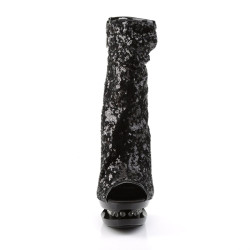 Pleaser BLONDIE-R-1008 Black Sequins Sale Women