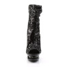 Pleaser BLONDIE-R-1008 Black Sequins Sale Women