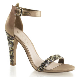 Fabulicious CLEARLY-436 Bronze Satin Sale Women