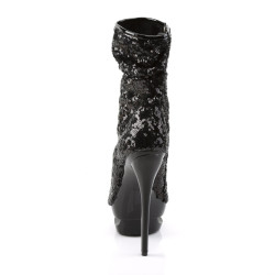 Pleaser BLONDIE-R-1008 Black Sequins Sale Women