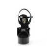 Pleaser EXCITE-609 Black High Heeled Platform Sandals