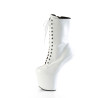 Pleaser CRAZE-1040TT Taupe White Patent Sale Women
