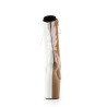 Pleaser CRAZE-1040TT Taupe White Patent Sale Women