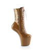 Pleaser CRAZE-1040TT Taupe White Patent Sale Women