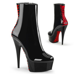 Pleaser DELIGHT-1010 Black Patent Red Sale Women