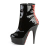 Pleaser DELIGHT-1010 Black Patent Red Sale Women