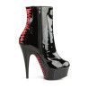 Pleaser DELIGHT-1010 Black Patent Red Sale Women