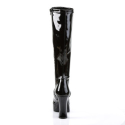 Funtasma EXOTICA-2000 Black 70s Platform Abba Boots