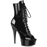 Pleaser DELIGHT-1021 Black Patent Sale Women