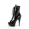 Pleaser DELIGHT-1021 Black Patent Sale Women
