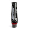 Pleaser DELIGHT-1025 Black-Red Patent Sale Women