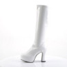 Funtasma EXOTICA-2000 White 70s Platform Abba Boots