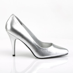 Pleaser VANITY-420 Silver Vegan Leather Sale Women