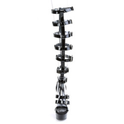 Pleaser DELIGHT-600-46 Black Patent Sale Women