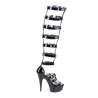 Pleaser DELIGHT-600-46 Black Patent Sale Women
