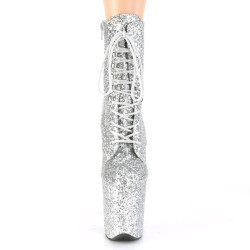 Pleaser FLAMINGO-1020GWR Silver Glitter Sale Women