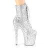 Pleaser FLAMINGO-1020GWR Silver Glitter Sale Women