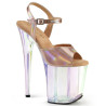 Pleaser FLAMINGO-809HT Rose Gold Hologram Patent Tinted